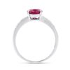 Image 4 : 14KT White Gold 1.95ct Ruby and Diamond Ring