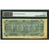Image 2 : 1864 $50 Confederate States of America Note PMG 58EPQ