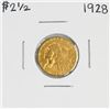 Image 1 : 1928 $2 1/2 Indian Head Quarter Eagle Gold Coin