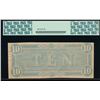 Image 2 : 1864 $10 Confederate States of America Note PCGS 62