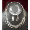 Image 1 : Sterling Silver  Necklace/Bracelet/Earring Set #852511