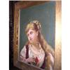 VINTAGE Gypsy Girl Original American Painting #852536