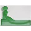 Art Deco Nude Green Satin Figural Soap Dish #852545