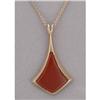 14K Rose Gold Carnelian Pendant #852548