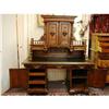 Exceptional Highly Carved Antique Oak Desk with #852572