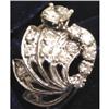 Image 1 : Estate Art Deco Diamond Ring, 14kt white gold  #852608