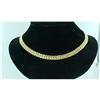 Image 1 : 18" Solid 14K Gold Braided Link Necklace #852653