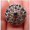 Image 1 : 18kt 2 Tone Gold Sapphire DIAMOND RING 18k #852675