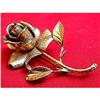 Image 1 : 18k Designer ROSE Brooch 18kt  Gold Flower #852681