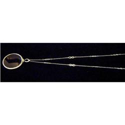 Sterling and Paste Necklace: Magnifying Glass #852704