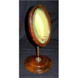 Antique Walnut Shaving Mirror #852733