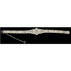 Art-Deco Platinum and Diamond Bracelet #852753