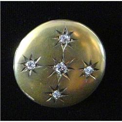Gold and Diamond Locket and Pin #852838