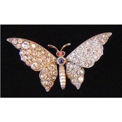 Antique Silver Butterfly Pin #852841