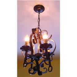 Antique Wrought-Iron Chandelier #852846