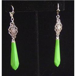 Pair of Antique Crystal Earrings #852869