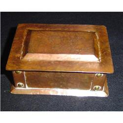 Antique English Arts & Crafts Copper Box #852891