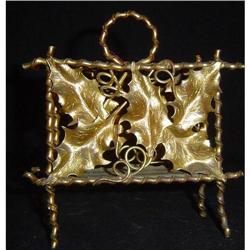 Antique Gilded  Letter Stand #852898