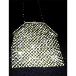 Antique Paste and Silver Evening Bag #852905