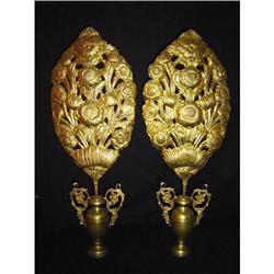 Pair of 18th Century Brass Candle Reflectors #852925