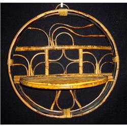 Art-Nouveau Bamboo Wall Shelf #852928