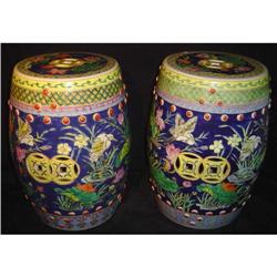 Pair of Antique Chinese Garden Seats #852947