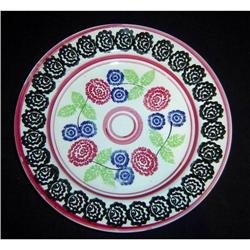 Antique English Staffordshire Sponge Wear Plate #852989