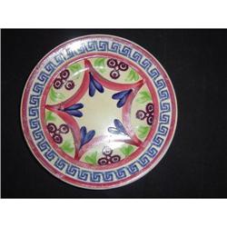 Antique English Staffordshire Sponge Ware Plate #852990