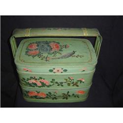 Antique Chinese Hand-Painted Dowery Box #853059