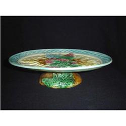 English Majolica Oval Footed Stand #853082