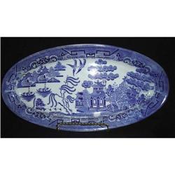 English Straffordshire Fish Plate #853134