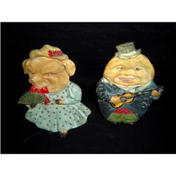 Pair of Antique Terra Cotta Figures #853148