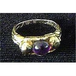 Antique  Angel and Amethyst Ring #853222