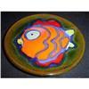 Image 1 : Hand-Painted MIni-Fish Wall Plaque #853240