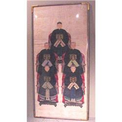 703 19th Century Chinese Drawing Framed #858184