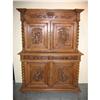 Image 1 : Carved Oak Hunt Buffet #858185
