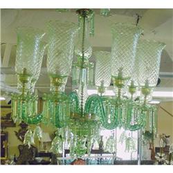 Crystal Chandelier - Light Green #858222