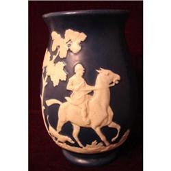 WELLER AMERICAN POTTERY FOX HUNT VASE #858243