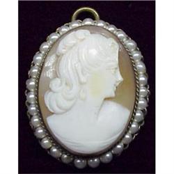 Pretty Antique Cameo Pendant #858253