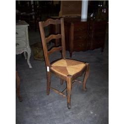 French Set of Rush Chairs (4) #858258