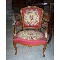 French Pair of Louis XV style armchairs  #858259