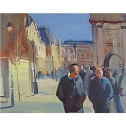 "Parisian streets" nice  impressionism oil #858329