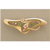 Image 1 : art nouveau emerald/seed pearl pin #858480