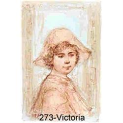 Sweet Victoria litho by Edna Hibel #858529