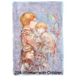 Woman with Children by Edna HIbel  HUGE #858532