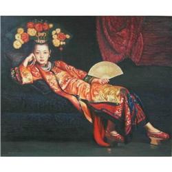 Qing Princess, original oil painting, 31"x40" #858557