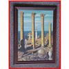 Image 1 : Signed Surreal Greek Landscape Oil Painting #858601