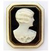 Art Deco Agate Cameo Brooch #858840