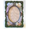 Image 1 : Porcelain Picture Frame with Silver Overlay #858877