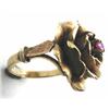 Image 1 : 14Kt Yellow Gold Rose Ring. #858897